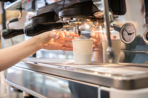 Lighting for professional coffee machines