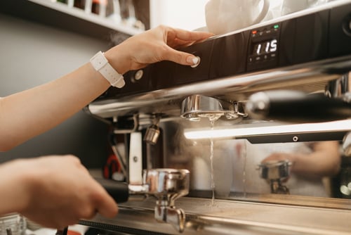 Lighting for coffee machines