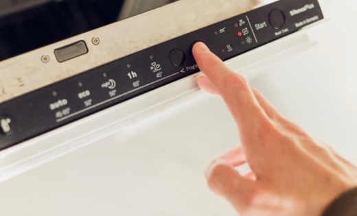 green dishwasher