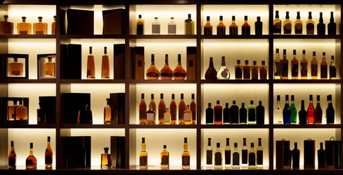 Backlighting shelves
