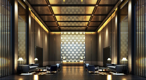 Lighting hall hotel
